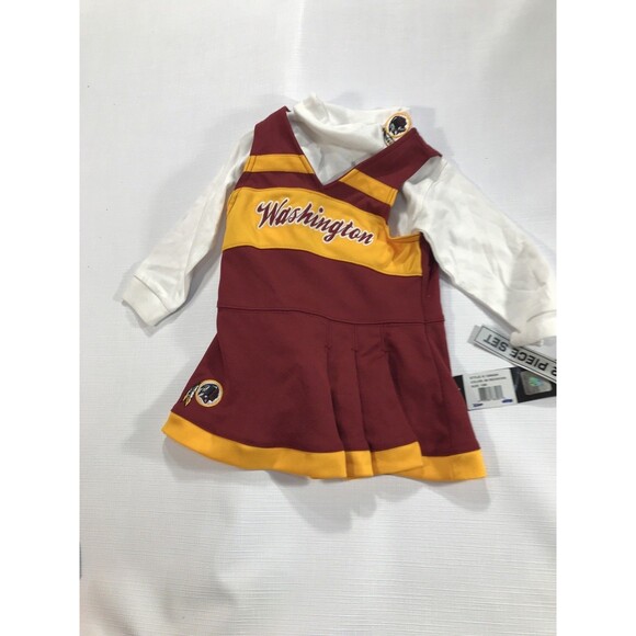 Washington Redskins Cheerleading Dress w/ Turtleneck  - 12 Months - Picture 1 of 6